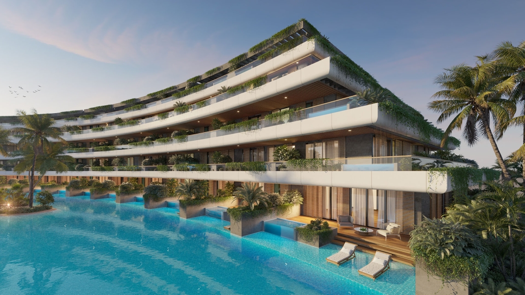 atlantida project exterior pool view