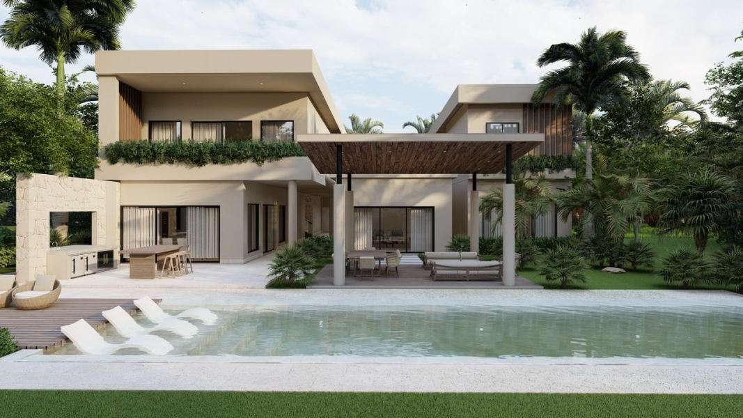 En venta lujosa casa villa en venta en Cap Cana , dos niveles, 7 habitaciones,áreas comunes, terminación de alta Gamma, piscin (4)