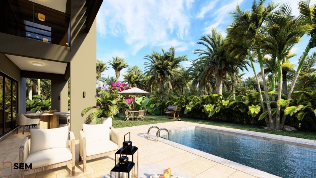 Elegante y moderna villa casa en venta en Las Iguanas Cap Cana, República Dominicana con acceso a campo de golf, establos, a pasos del vanguardista parque acuá (12)
