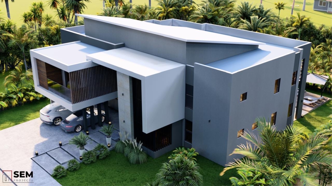 Elegante y moderna villa casa en venta en Las Iguanas Cap Cana, República Dominicana con acceso a campo de golf, establos, a pasos del vanguardista parque acuá (3)