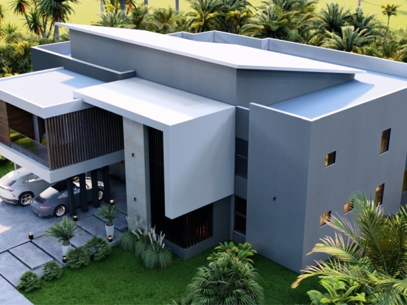 Elegante y moderna villa casa en venta en Las Iguanas Cap Cana, República Dominicana con acceso a campo de golf, establos, a pasos del vanguardista parque acuá (3)