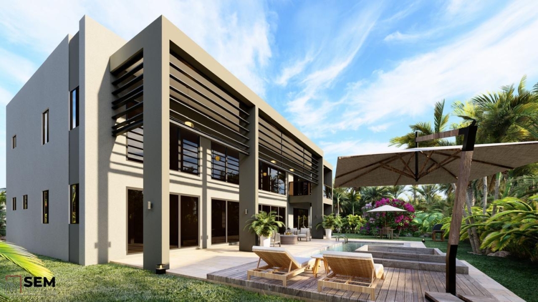 Elegante y moderna villa casa en venta en Las Iguanas Cap Cana, República Dominicana con acceso a campo de golf, establos, a pasos del vanguardista parque acuá (4)