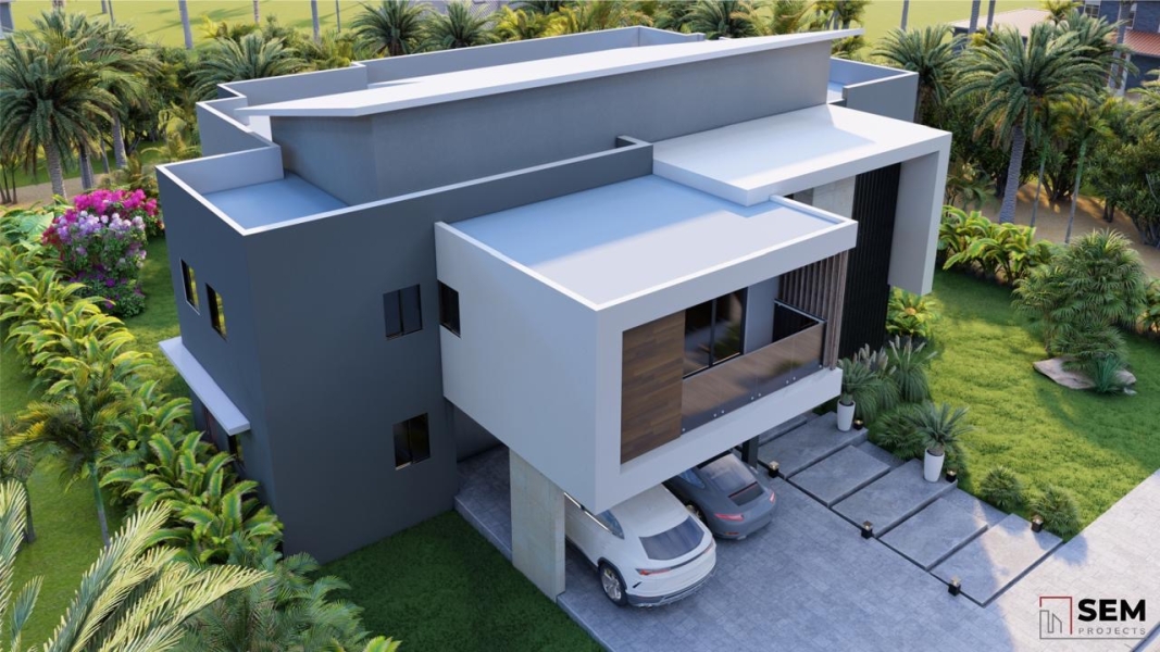 Elegante y moderna villa casa en venta en Las Iguanas Cap Cana, República Dominicana con acceso a campo de golf, establos, a pasos del vanguardista parque acuá (5)