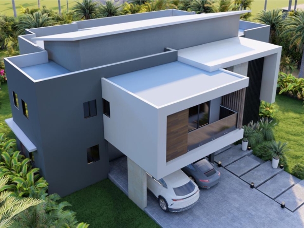 Elegante y moderna villa casa en venta en Las Iguanas Cap Cana, República Dominicana con acceso a campo de golf, establos, a pasos del vanguardista parque acuá (5)