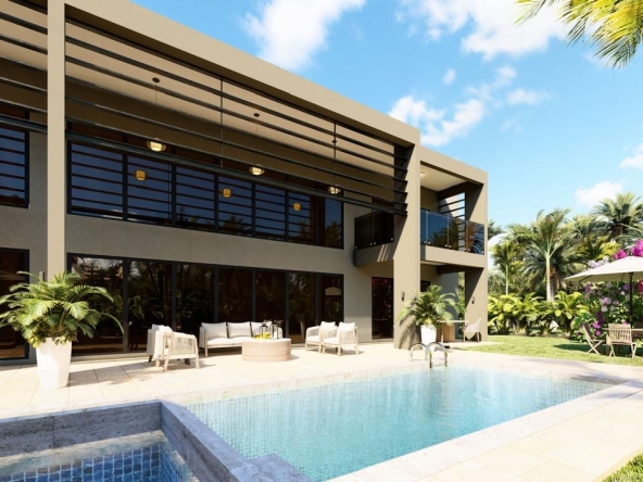 Elegante y moderna villa casa en venta en Las Iguanas Cap Cana, República Dominicana con acceso a campo de golf, establos, a pasos del vanguardista parque acuá (7)