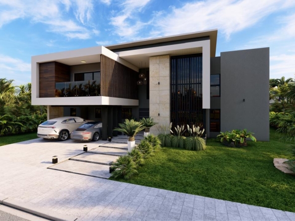 Elegante y moderna villa casa en venta en Las Iguanas Cap Cana, República Dominicana con acceso a campo de golf, establos, a pasos del vanguardista parque acuá (8)