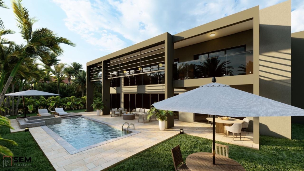 Elegante y moderna villa casa en venta en Las Iguanas Cap Cana, República Dominicana con acceso a campo de golf, establos, a pasos del vanguardista parque acuá (9)