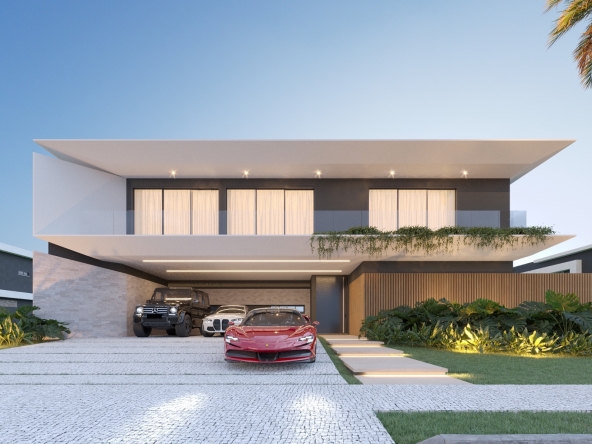 Moderna y minimalista villa casa en venta en Cap Cana, República Dominicana, cerca del Club de playa Edec Rock, frente a punta espada Golf y playa Juanillo (11)