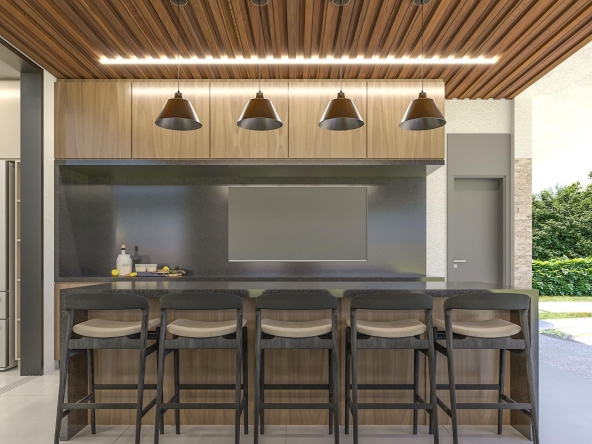 Moderna y minimalista villa casa en venta en Cap Cana, República Dominicana, cerca del Club de playa Edec Rock, frente a punta espada Golf y playa Juanillo (7)
