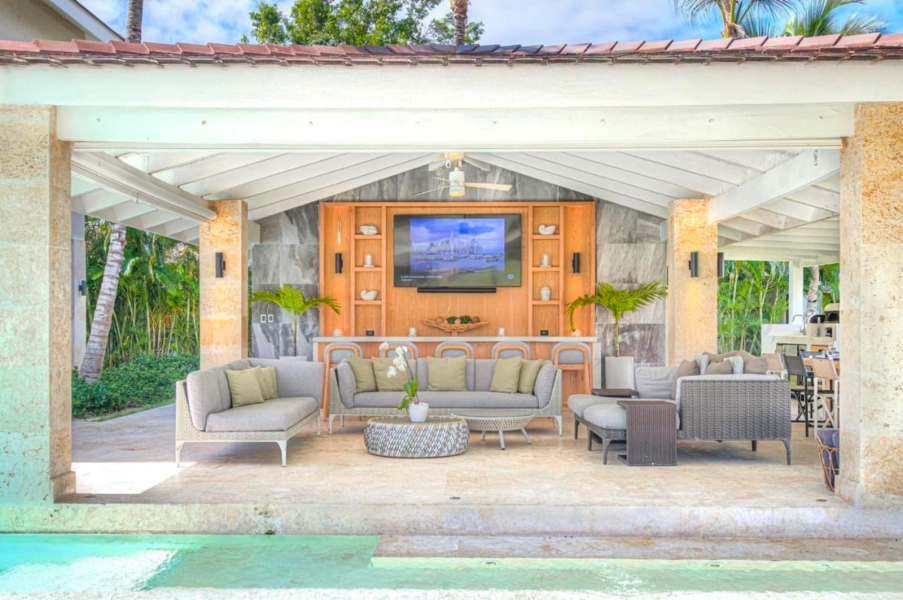 Elegante y confortable villa casa en Punta Cana Resort, con vista al campo de golf y al lago,a minutos de la playa y del aeropuerto (7)